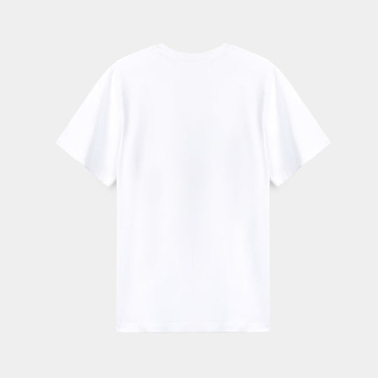 Unisex Poly Cotton Jersey T-Shirt H/S SEQUINS FLAG-Snow White