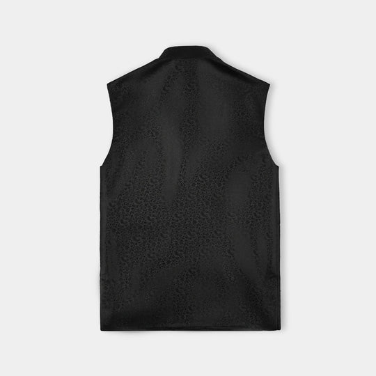 Boys Poly Viscos Waist Coat (Black Funk) - BLACK