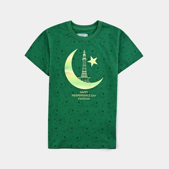 Boys Poly Cotton Jersey T-Shirt H/S SITARO SE AAGE-Joly Green