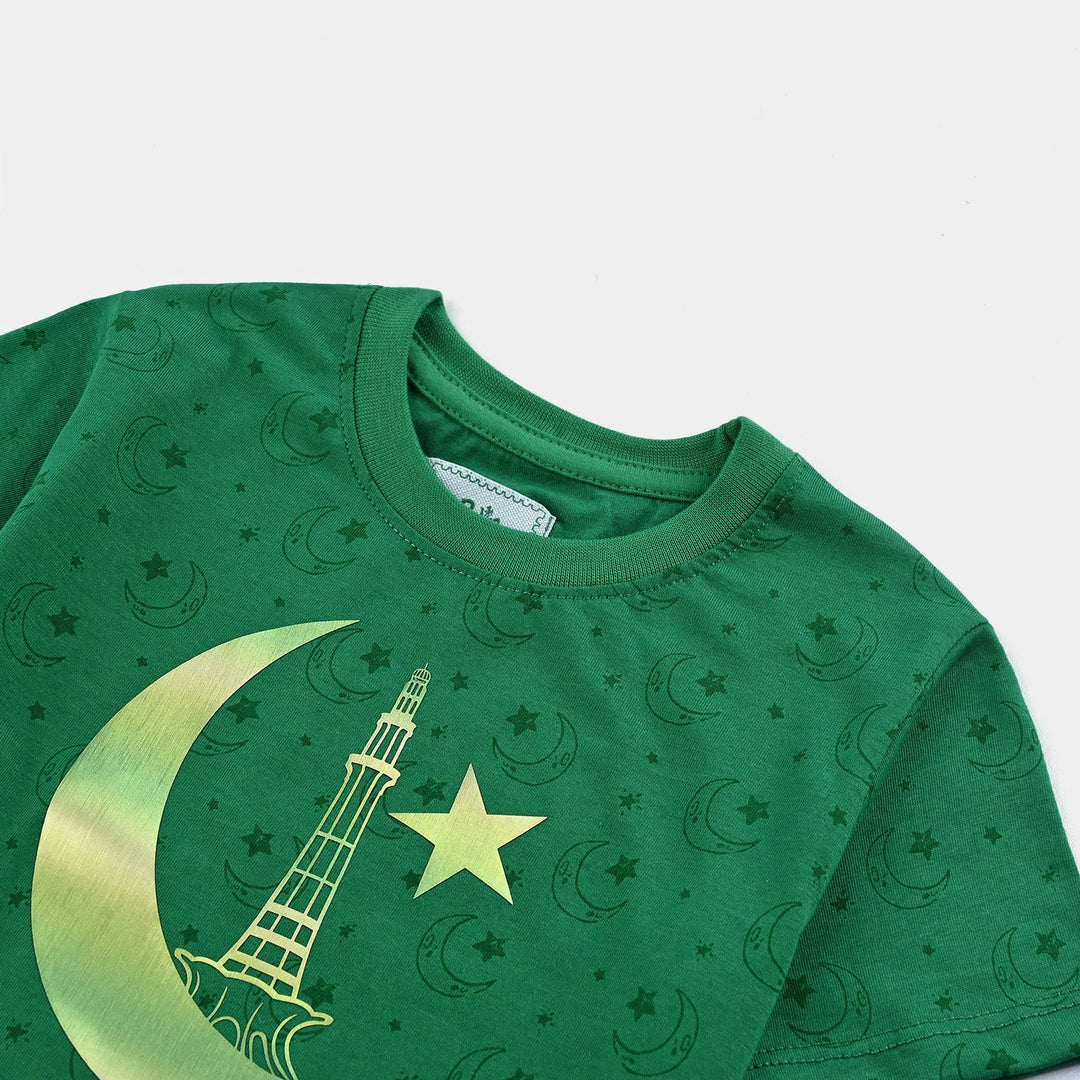 Boys Poly Cotton Jersey T-Shirt H/S SITARO SE AAGE-Joly Green