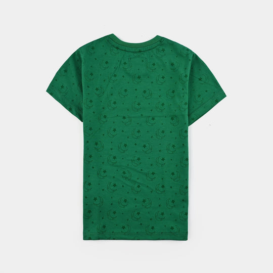 Boys Poly Cotton Jersey T-Shirt H/S SITARO SE AAGE-Joly Green
