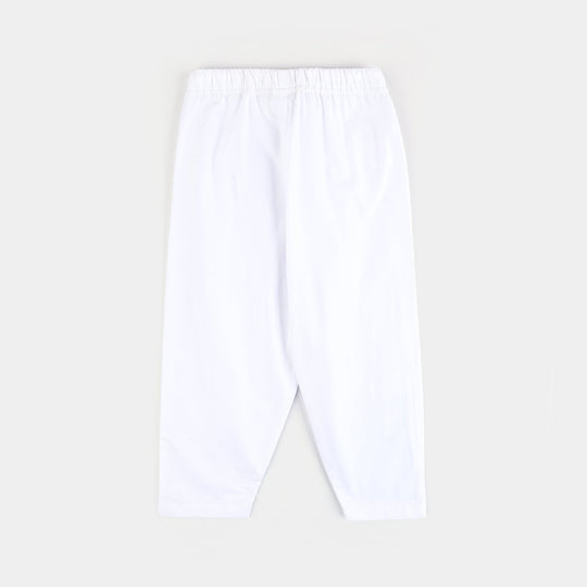 Infant Boys Cotton Eastern Bottoms-Off White