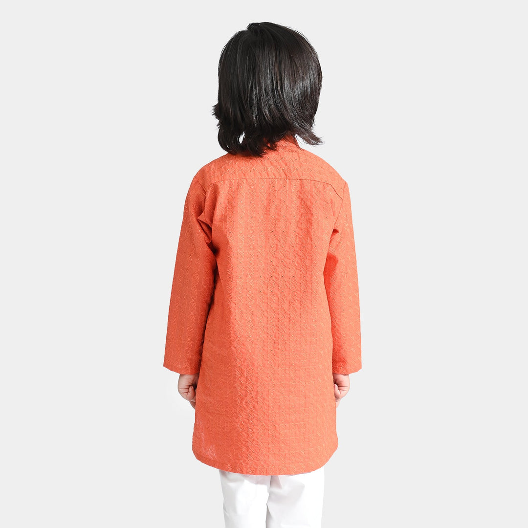 Boys Cotton Basic Kurta (Chicken Kari)