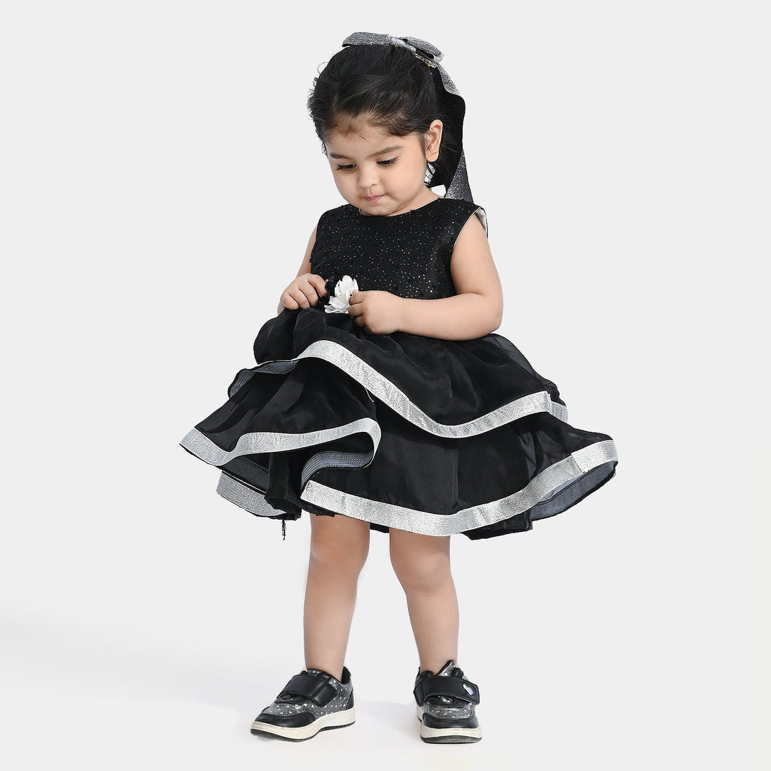 Infant Girl Fancy Frock Classy-BLACK