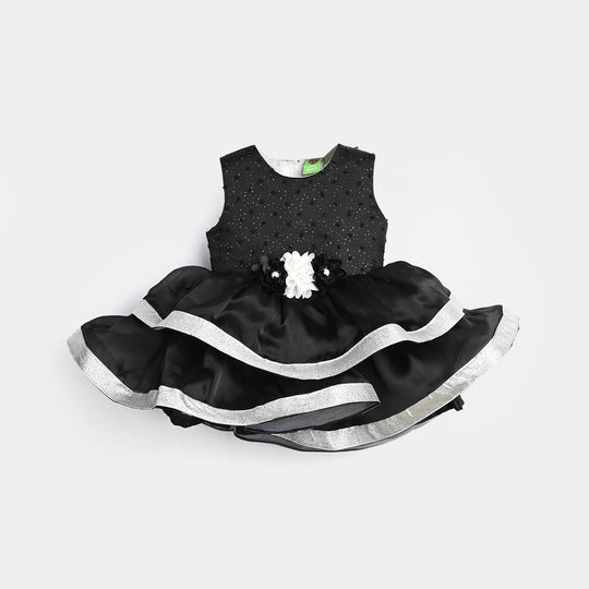 Infant Girl Fancy Frock Classy-BLACK