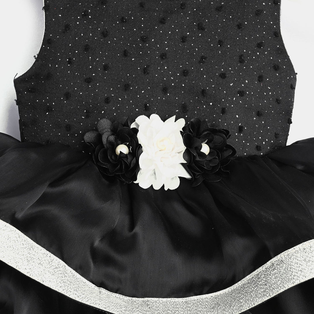 Infant Girl Fancy Frock Classy-BLACK