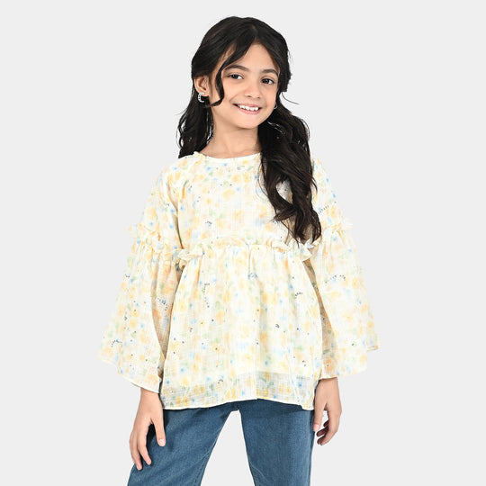 Girls Chiffon Casual Top Washes