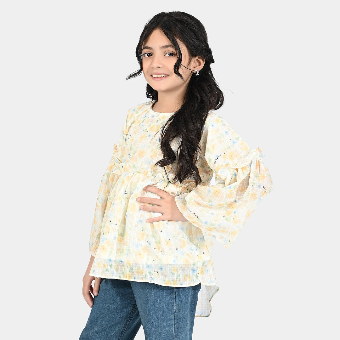 Girls Chiffon Casual Top Washes