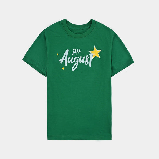 Girls Poly Cotton Jersey T-Shirt H/S SHINING STAR-Joly Green
