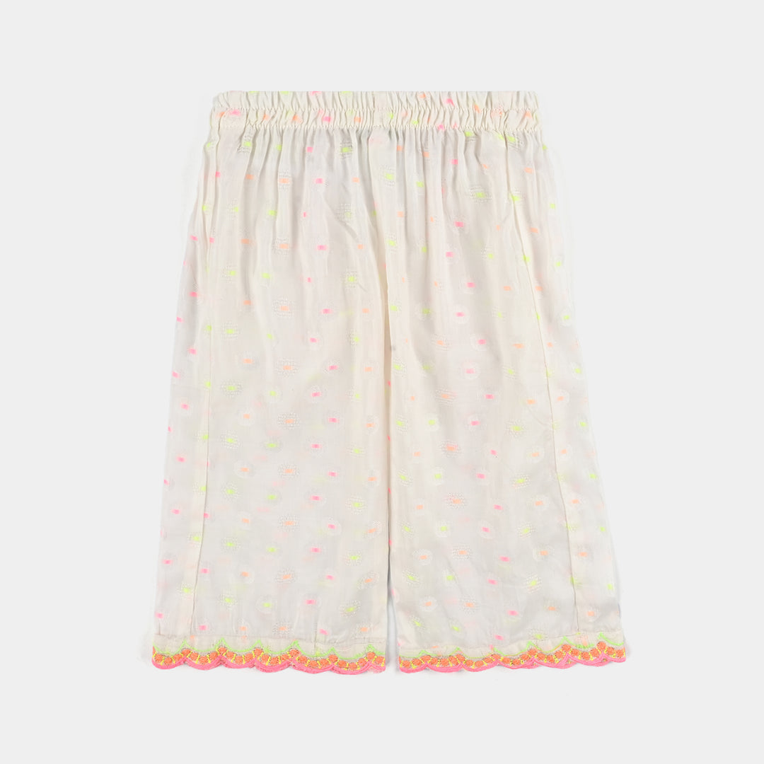 Infant Girls Jacquard 2 Pcs Neon-WHITE