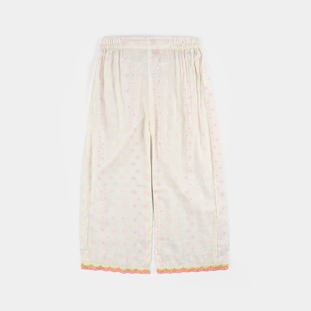 Girls Jacquard 2 Pcs Neon-WHITE