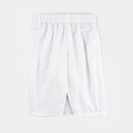 Infant Boys Poly Viscose 3 Piece Suit-White