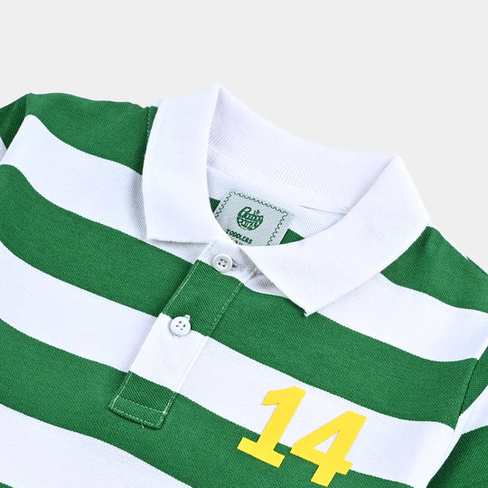 Boys Poly Cotton Polo No.14-Snow White