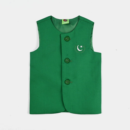 Infant Boys 3 Cotton Poplin Piece Suit (Azadi)-WHITE