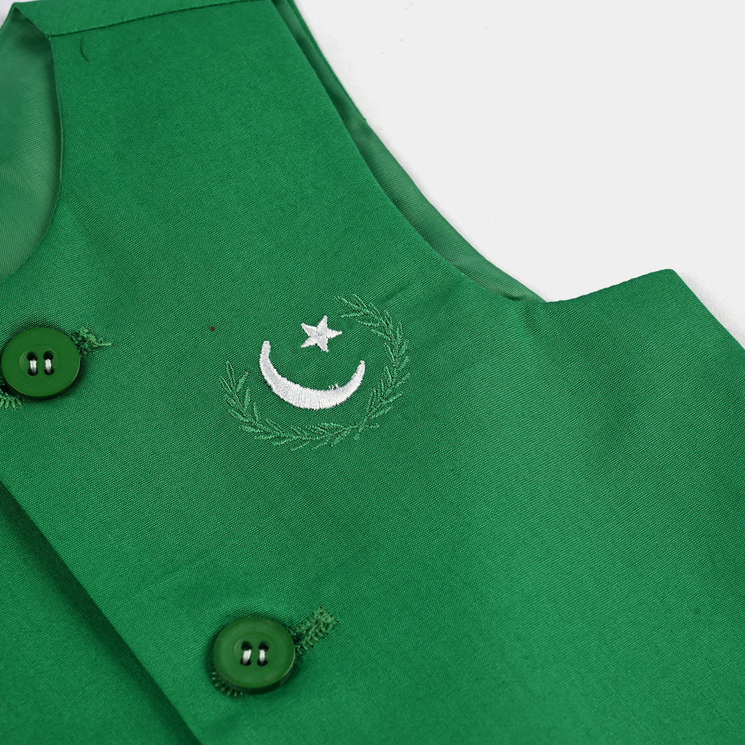 Infant Boys 3 Cotton Poplin Piece Suit (Azadi)-WHITE