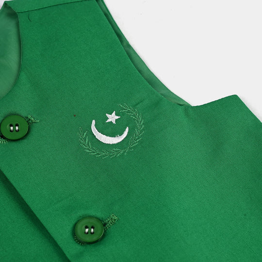 Infant Boys 3 Cotton Poplin Piece Suit (Azadi)-WHITE