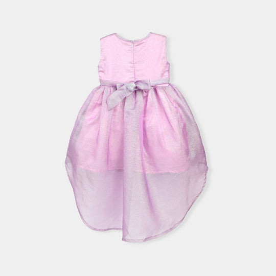 Girls Organza Fancy Frock-Freedom - Lilac