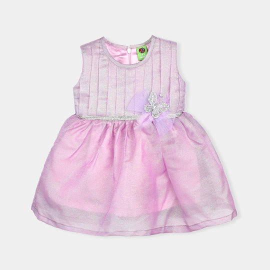 Infant Girls Organza Fancy Frock-Freedom - Lilac