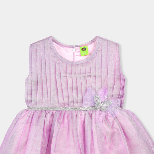 Infant Girls Organza Fancy Frock-Freedom - Lilac