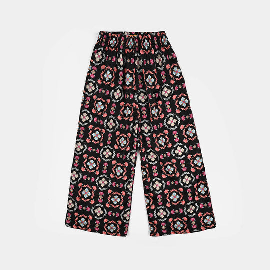 Girls Poly Net Co-Ord Set Wonder-BLACK