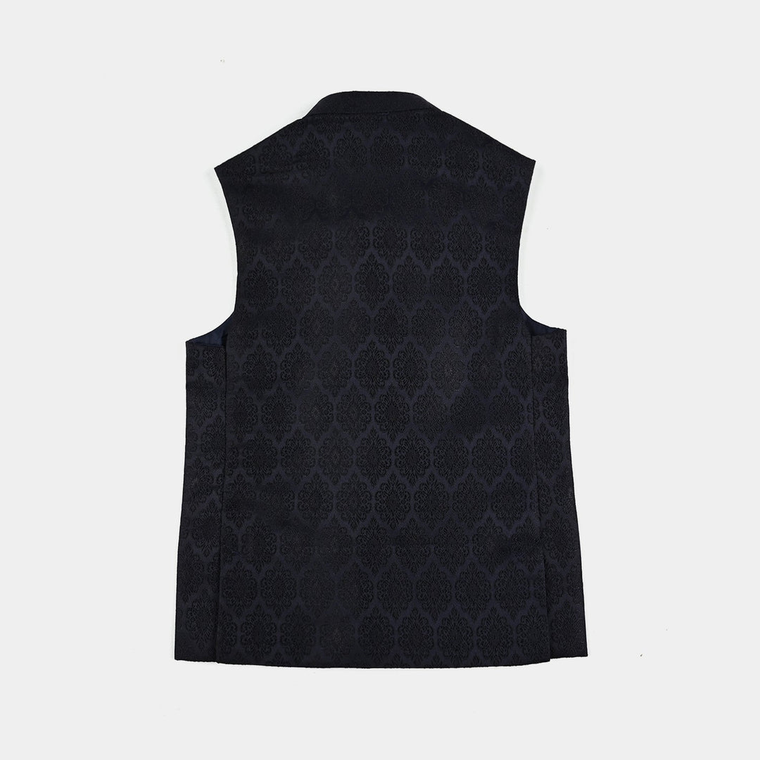 Boys Poly Viscose Waist coat (Royal)-NAVY